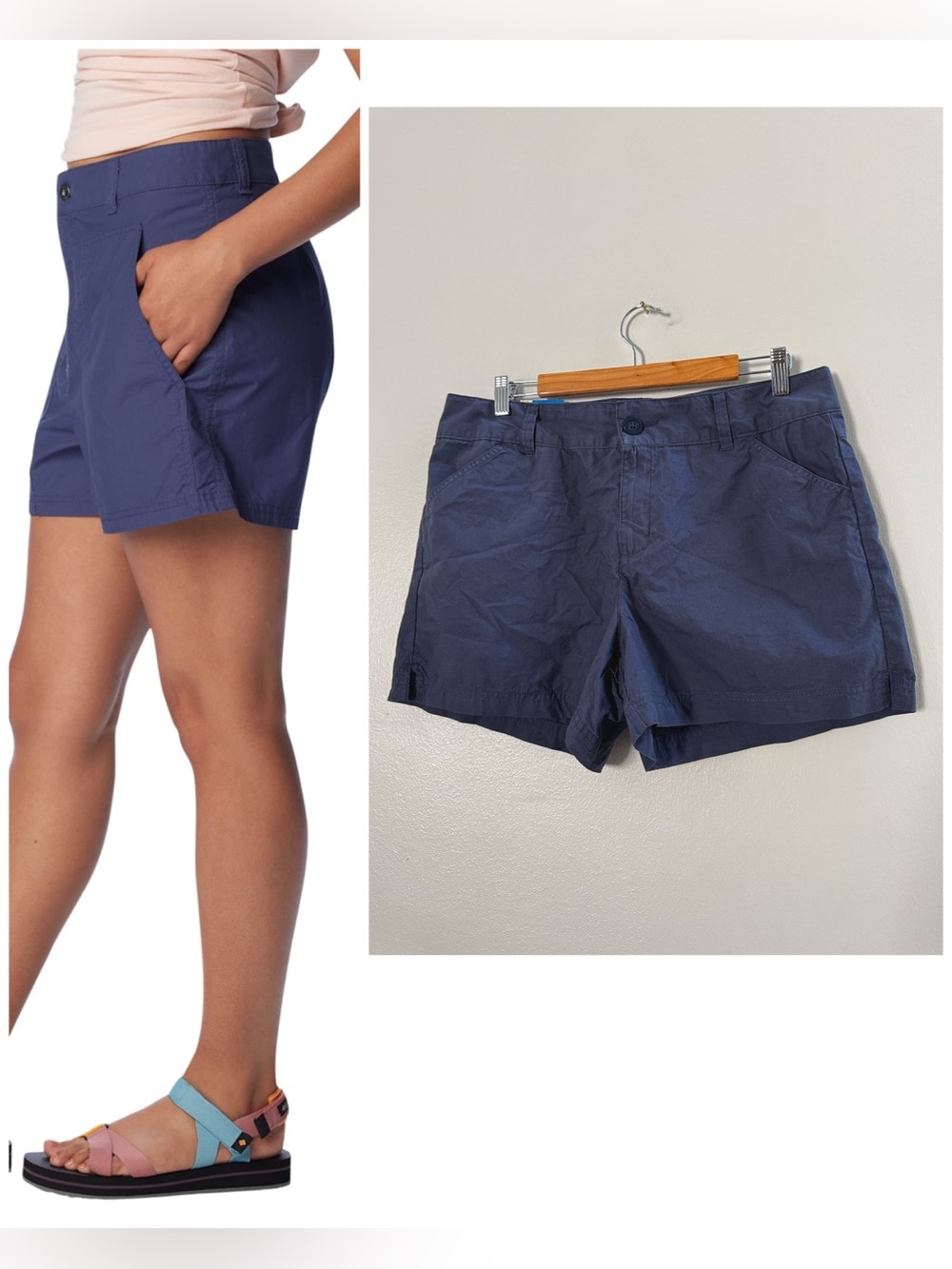 Columbia Navy Blue Khaki Outdoor Shorts Women’s 12 NWT Active Lightweight